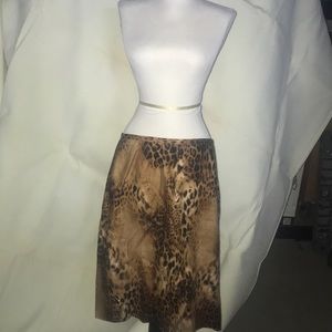 Leopard print skirt